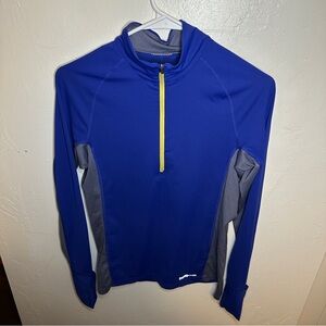 Women's Patagonia Long-Sleeved Navy Blue 1/4 Zip Up All Weather Top Sz S/M